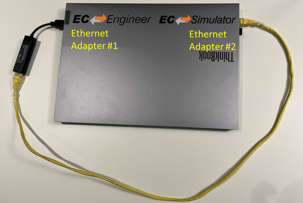 Test System with two Network Adapters