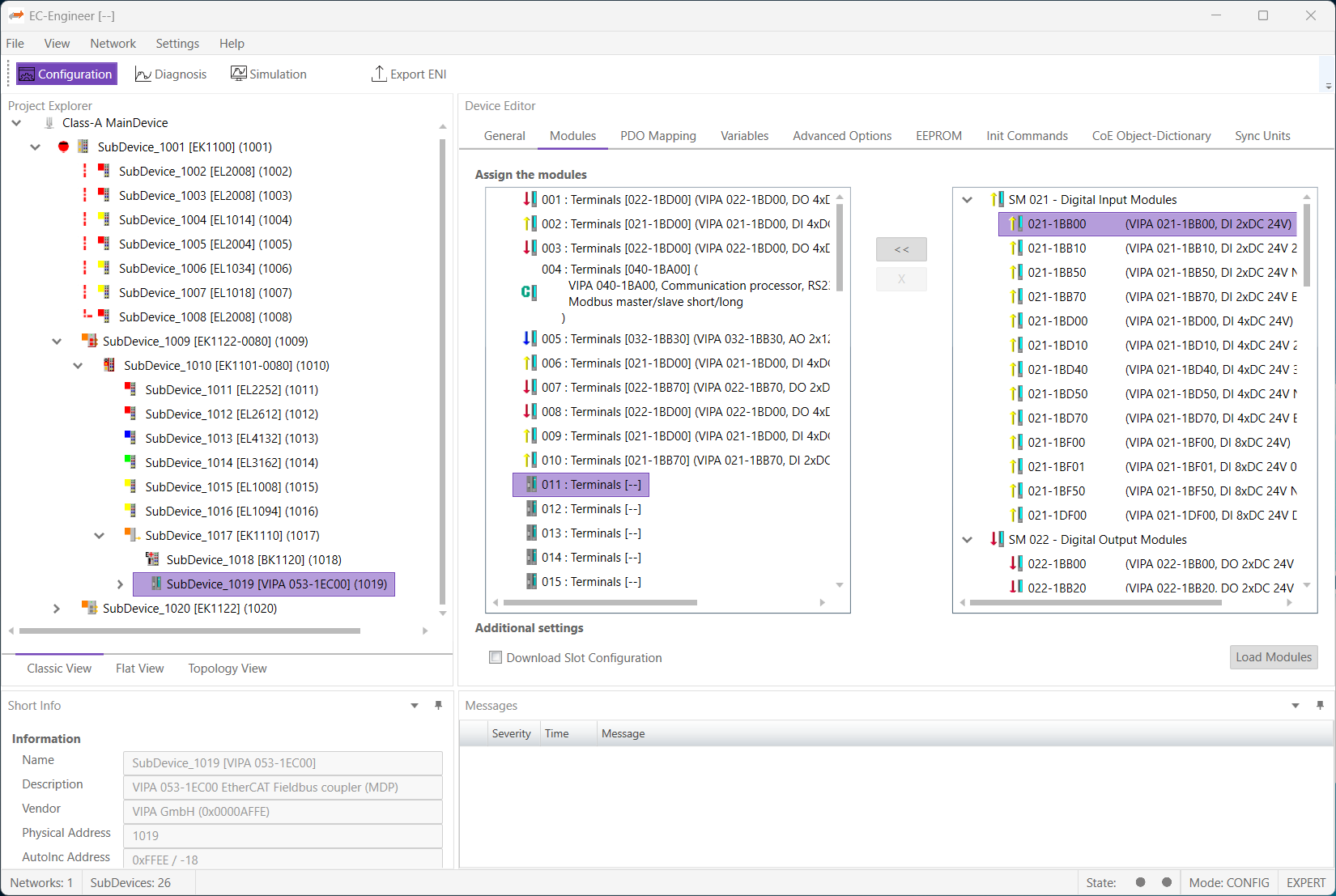 EtherCAT Configuration Toolkit MDP