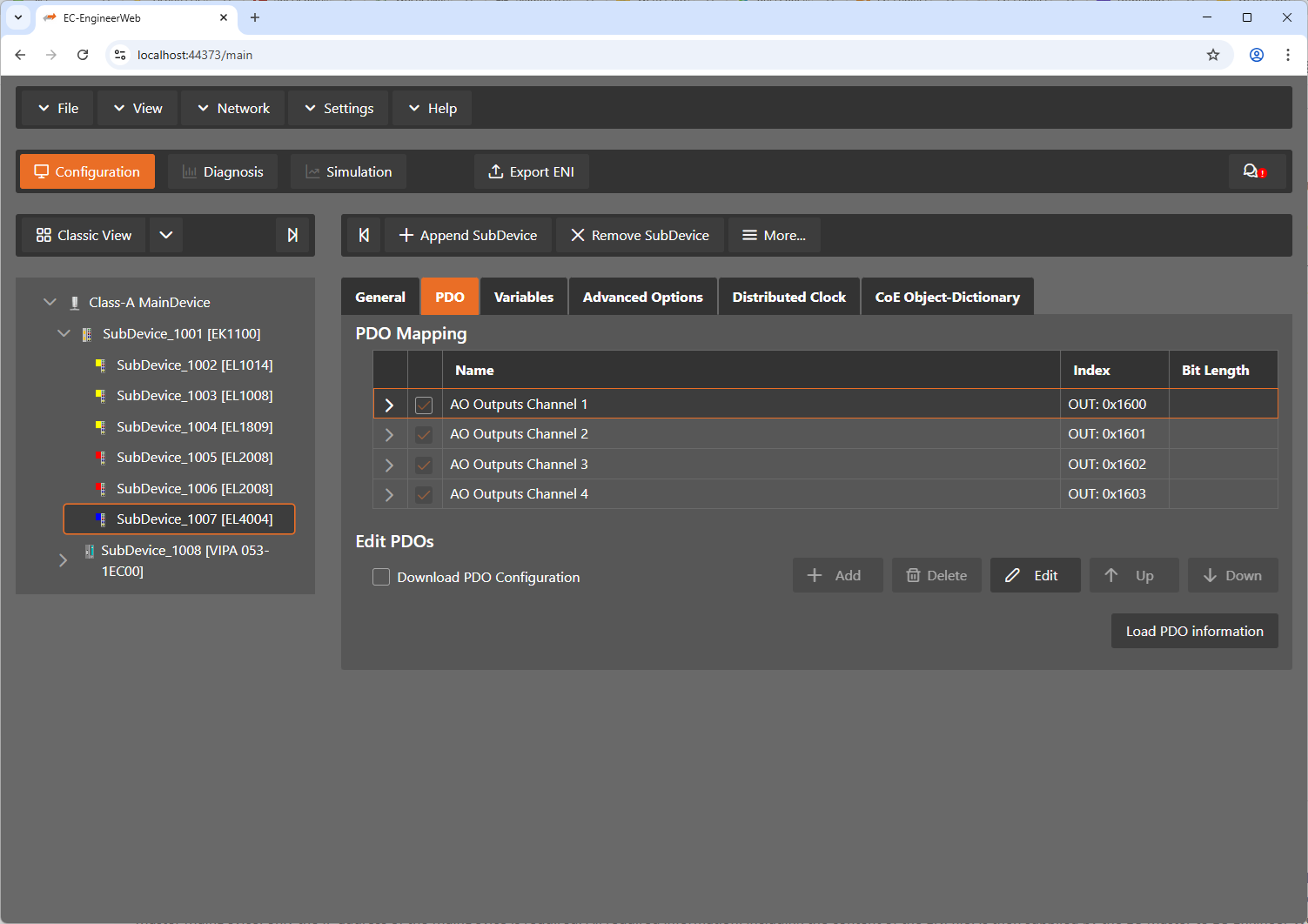 EC-Engineer EtherCAT configuration tool